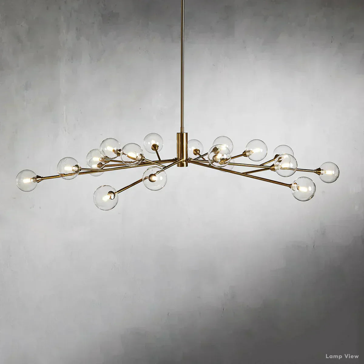 Apollo Spoked Glass Round Chandelier