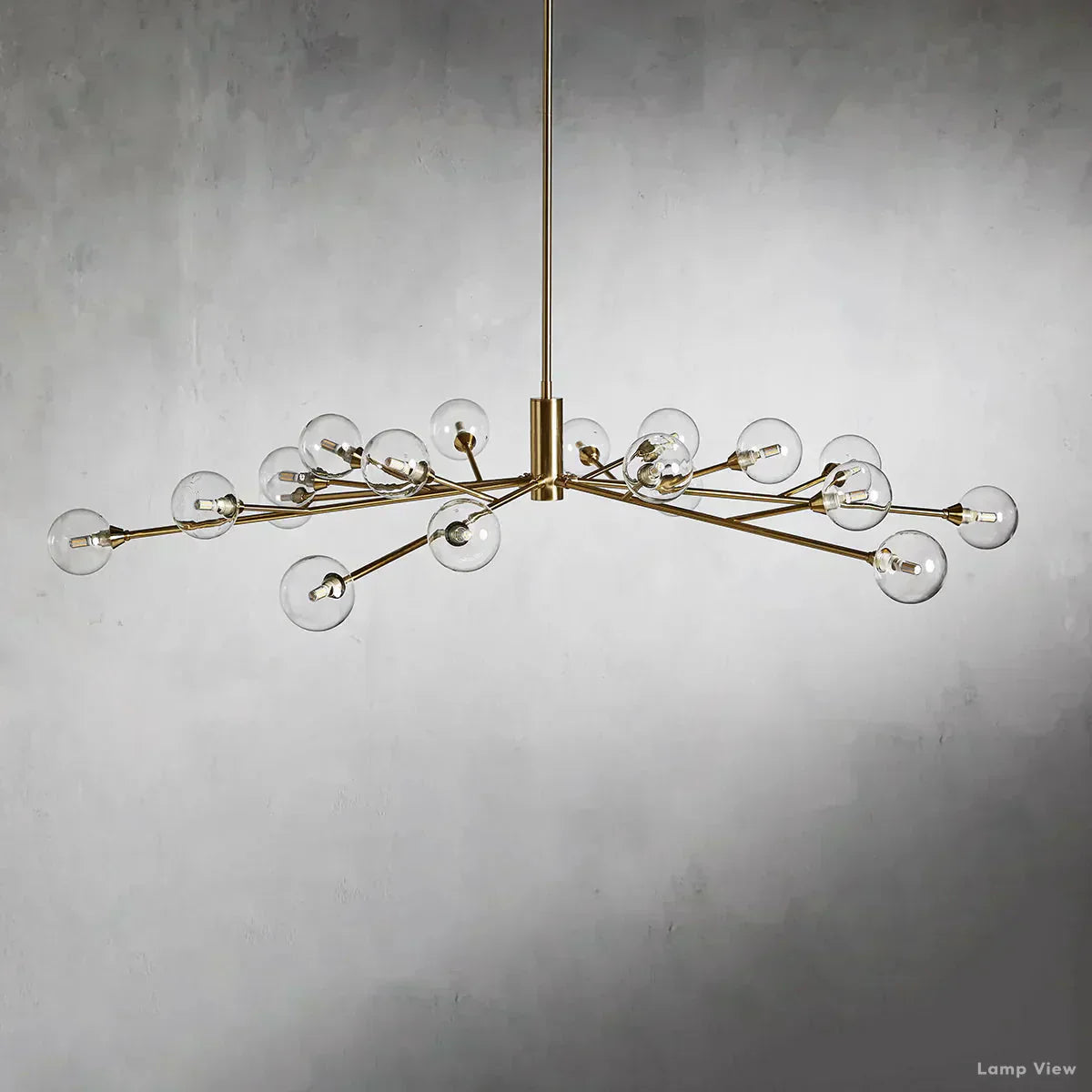 Apollo Spoked Glass Round Chandelier