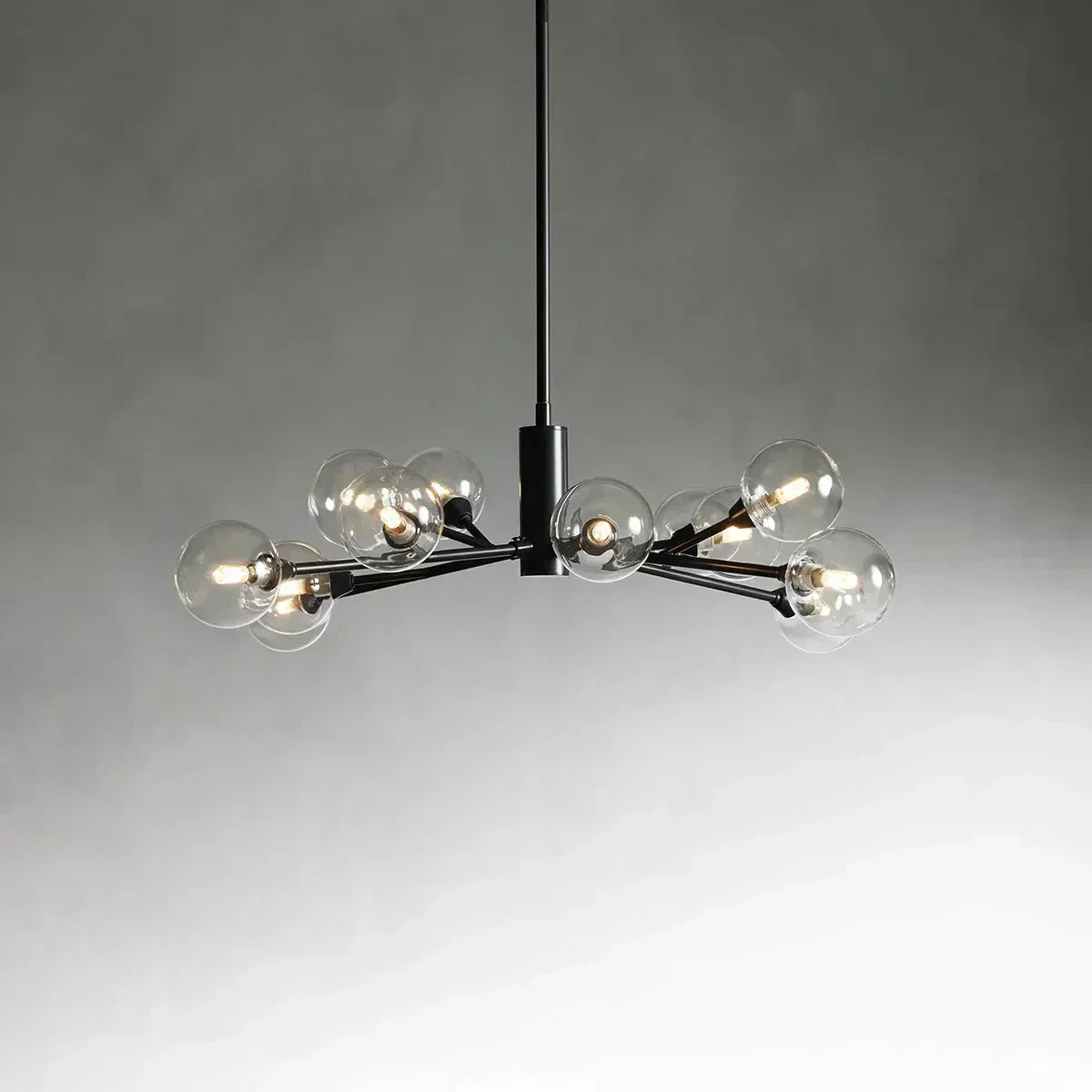 Apollo Spoked Glass Round Chandelier