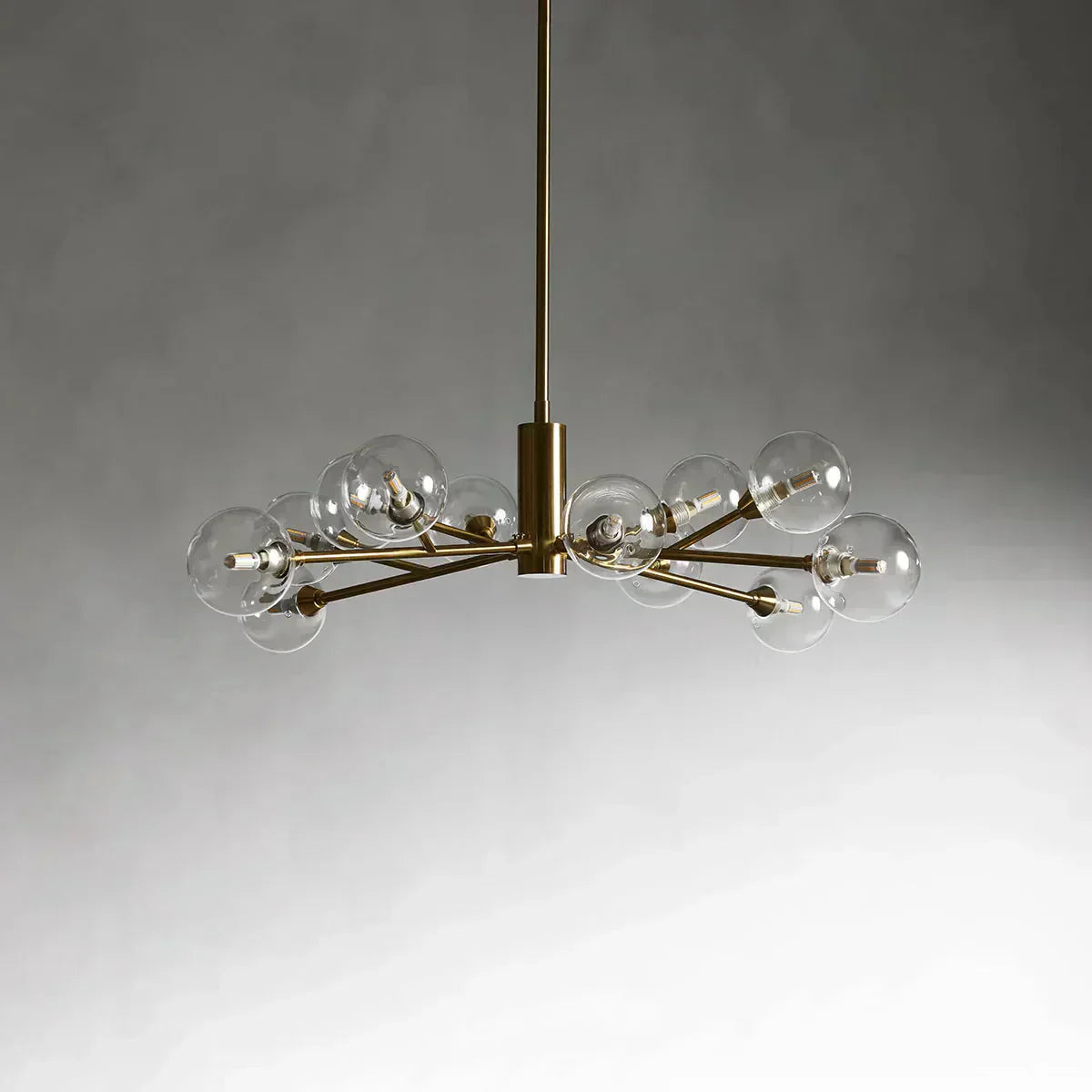 Apollo Spoked Glass Round Chandelier