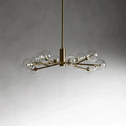 Apollo Spoked Glass Round Chandelier