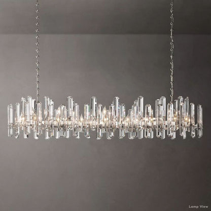 Mirello Pristine Crystal Linear Chandelier 72"
