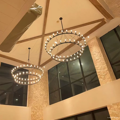 Camino Vintage Profile Two-Tier Chandelier 50"