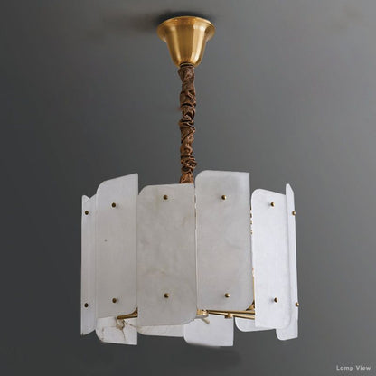 Alabaster Lorry Round Chandelier