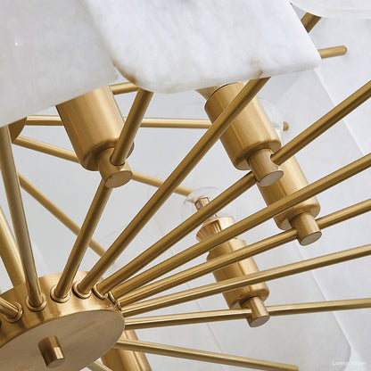 Alabaster Lorry Round Chandelier