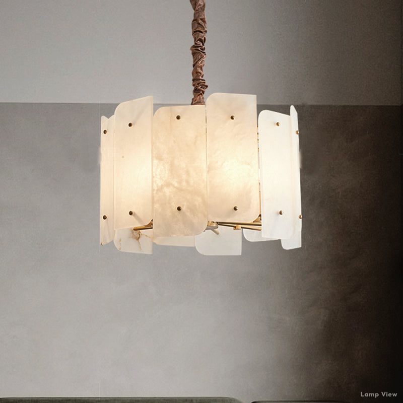 Alabaster Lorry Round Chandelier