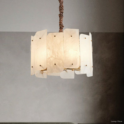 Alabaster Lorry Round Chandelier