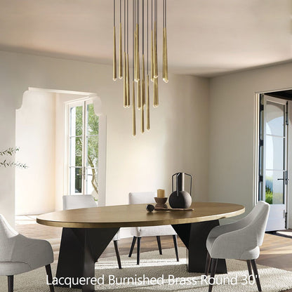 Aquitaine Conical Form Round Chandelier 30"