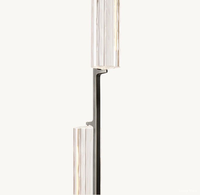 Audubon Vertical Crystal Linear Chandelier 54"