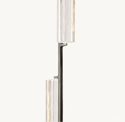 Audubon Vertical Crystal Linear Chandelier 54"
