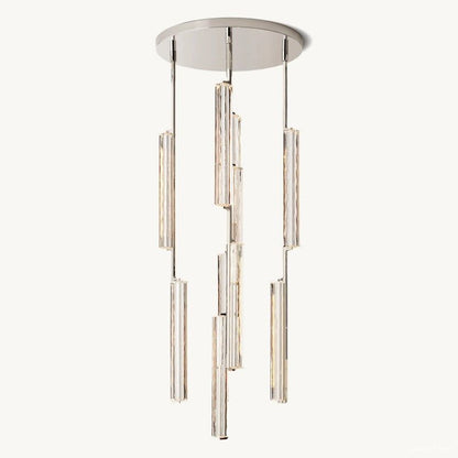 Audubon Vertical Crystal Round Chandelier 24"