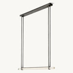 Audubon Crystal Single Bar Linear Chandelier 60"