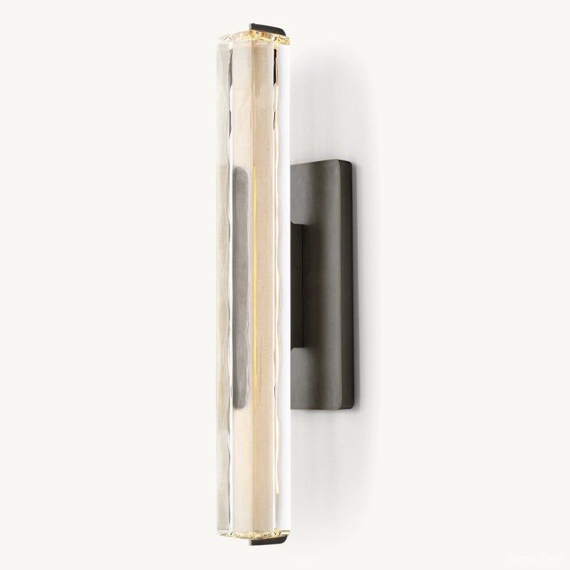 Audubon Vertical Crystal Single Wall Sconce