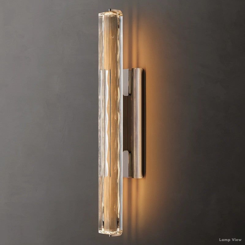 Audubon Vertical Crystal Single Wall Sconce