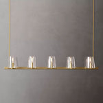 Pauillac Glass Linear Chandelier 49"