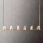 Pauillac Glass Linear Chandelier 60"