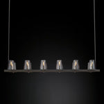 Pauillac Glass Linear Chandelier 60"