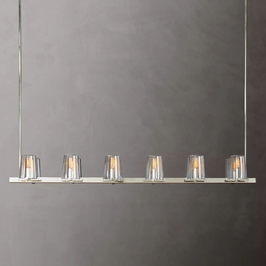 Pauillac Glass Linear Chandelier 60"