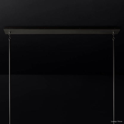 Pauillac Classic Glass Linear Chandelier 60"