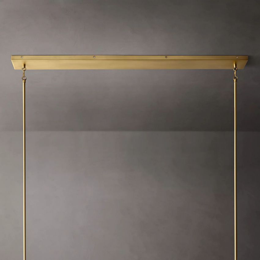 Pauillac Glass Linear Chandelier 49"