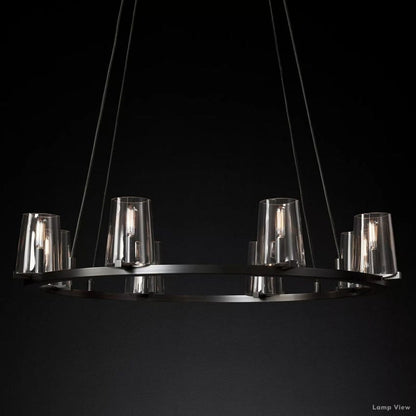 Pauillac Classic Glass Round Chandelier 36"