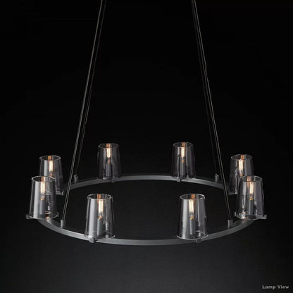 Pauillac Classic Glass Round Chandelier 36"