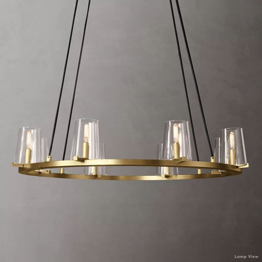 Pauillac Classic Glass Round Chandelier 36"
