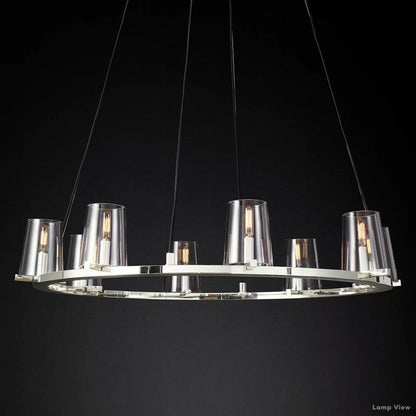 Pauillac Classic Glass Round Chandelier 36"