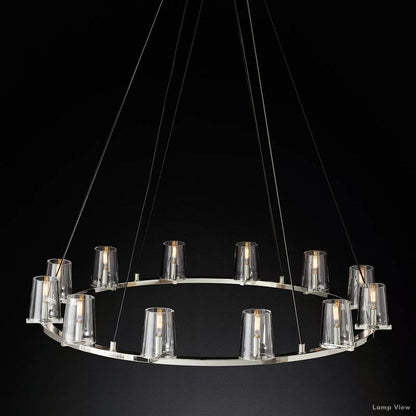 Pauillac Classic Glass Round Chandelier 48"