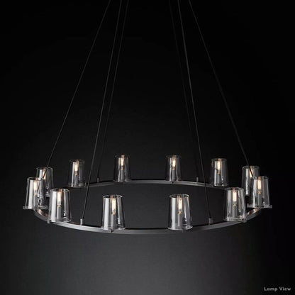 Pauillac Classic Glass Round Chandelier 48"