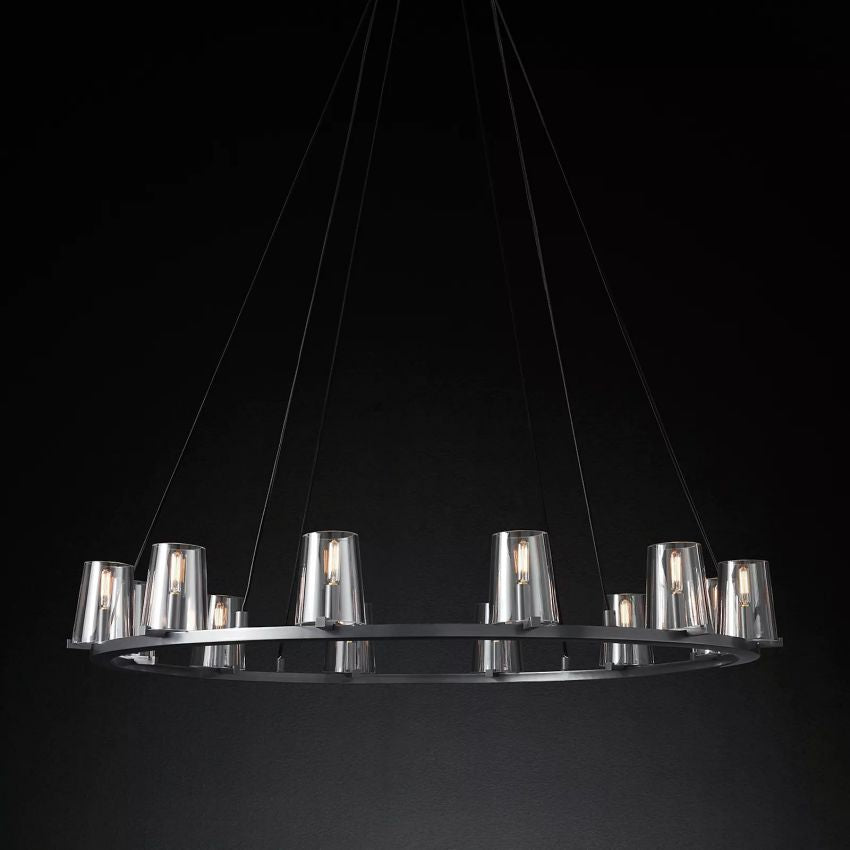 Pauillac Glass Round Chandelier 48"