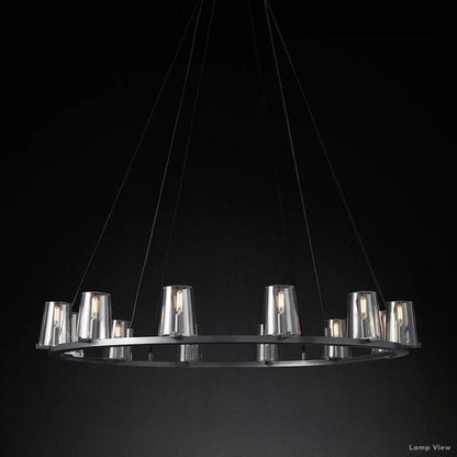 Pauillac Classic Glass Round Chandelier 48"