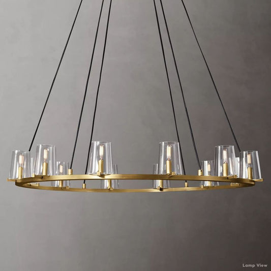 Pauillac Classic Glass Round Chandelier 48"