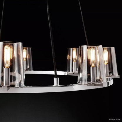 Pauillac Classic Glass Round Chandelier 48"