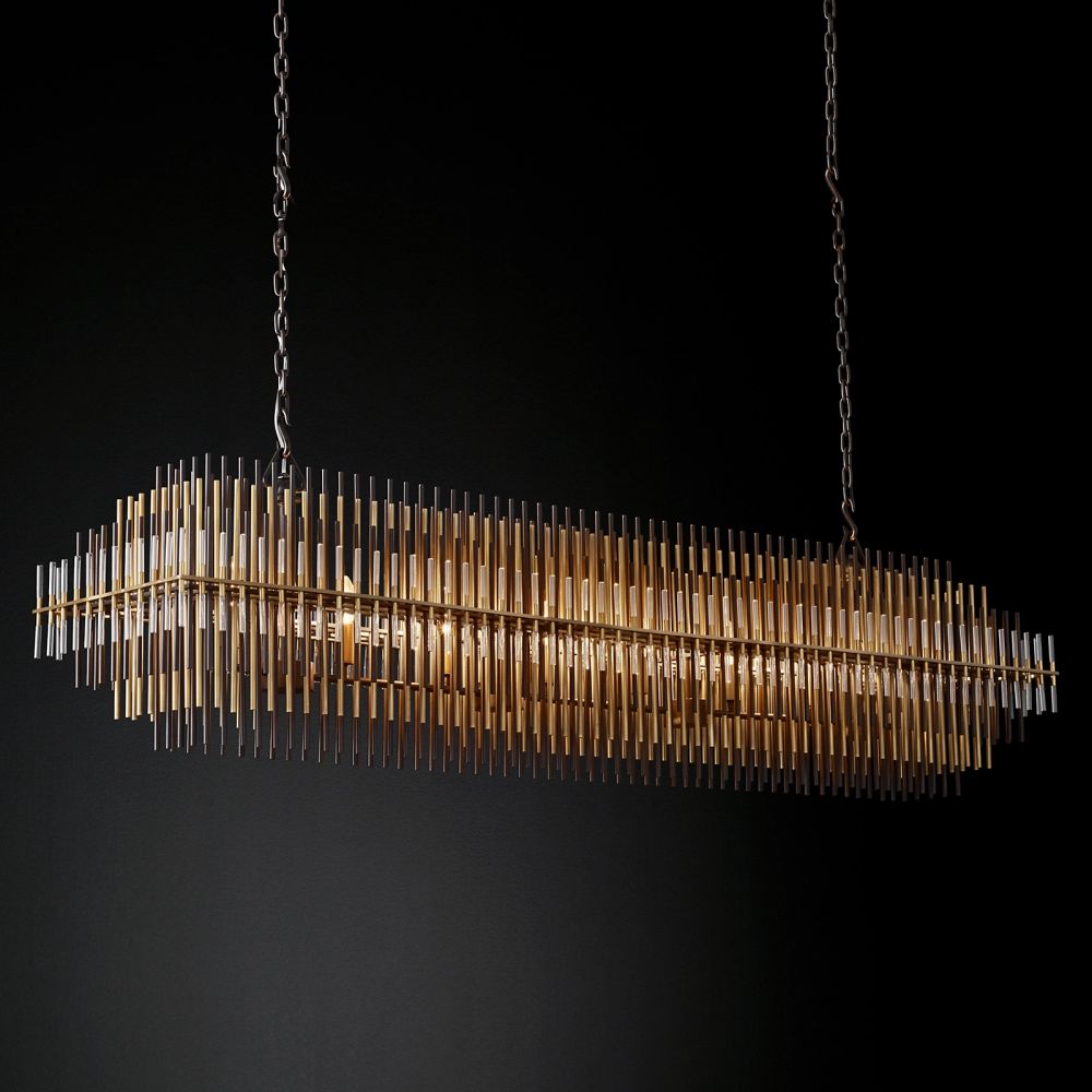 Emile Rectangular Chandelier 54"