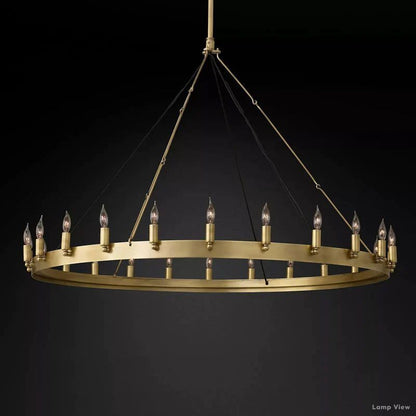 Camino Vintage Profile Round Chandelier 50"