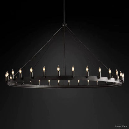 Camino Vintage Profile Round Chandelier 63"