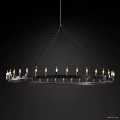 Camino Vintage Profile Round Chandelier 73"