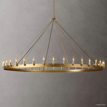 Camino Vintage Profile Round Chandelier 73"