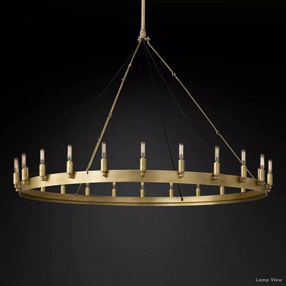Camino Vintage Profile Round Chandelier 50"