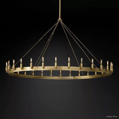 Camino Vintage Profile Round Chandelier 63"