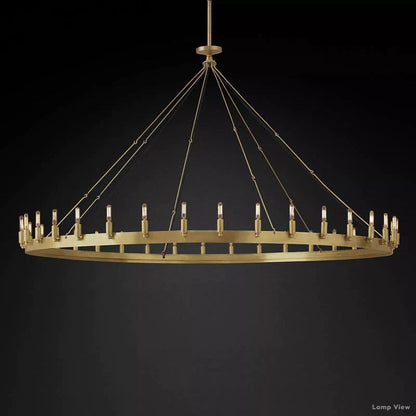 Camino Vintage Profile Round Chandelier 73"