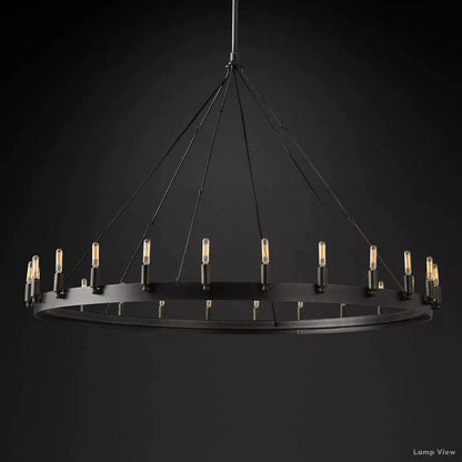 Camino Vintage Profile Round Chandelier 50"