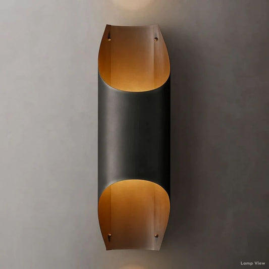 Cathedral Ribbon Metal Wall Sconce