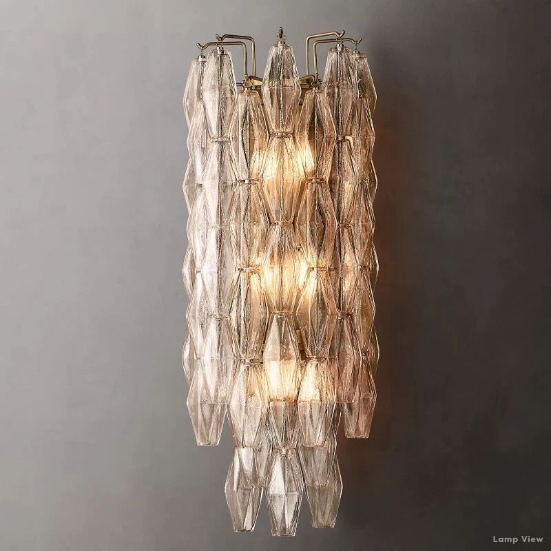 Chiara Lustrous Glass Grand Wall Sconce