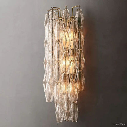 Chiara Lustrous Glass Grand Wall Sconce