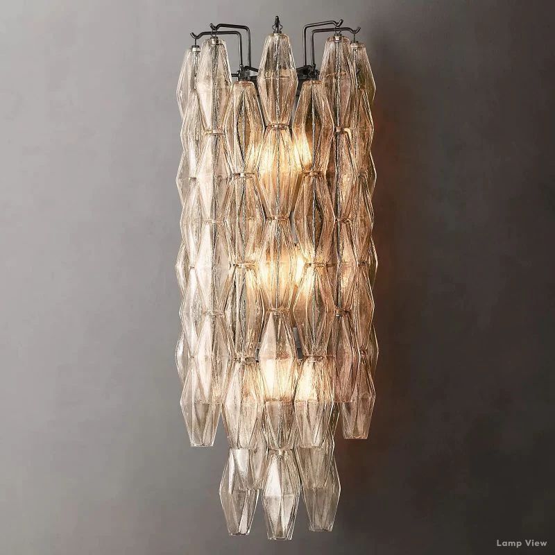 Chiara Lustrous Glass Grand Wall Sconce