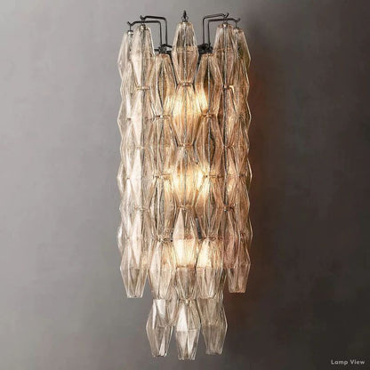Chiara Lustrous Glass Grand Wall Sconce
