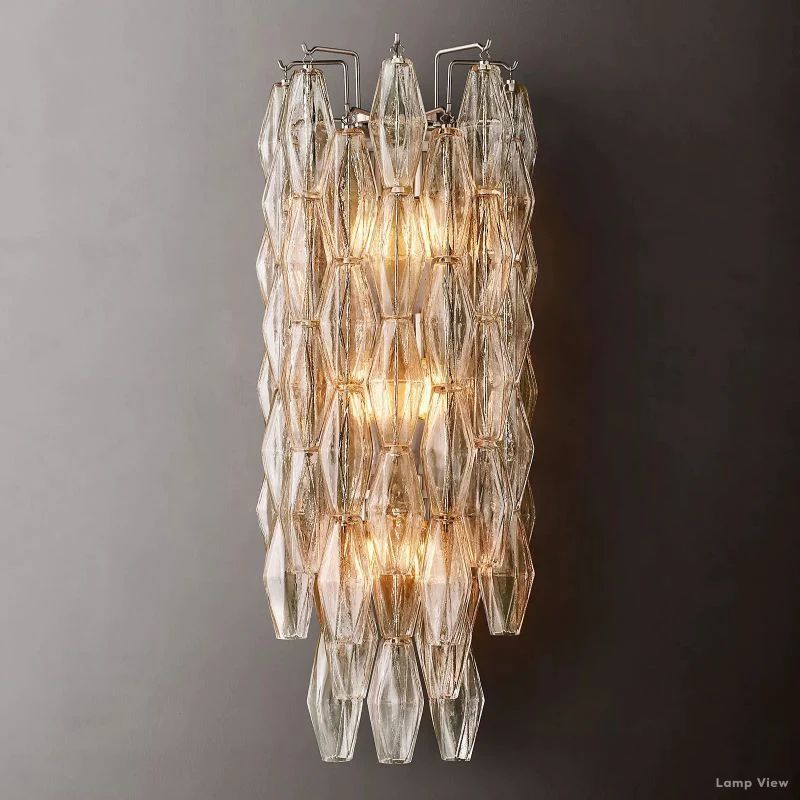 Chiara Lustrous Glass Grand Wall Sconce