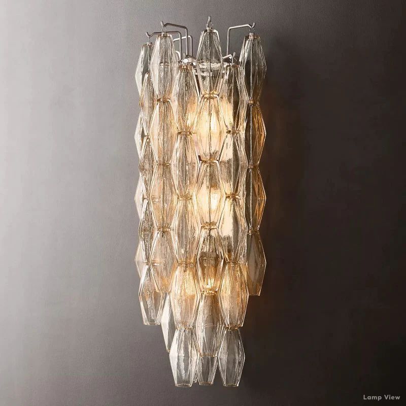 Chiara Lustrous Glass Grand Wall Sconce